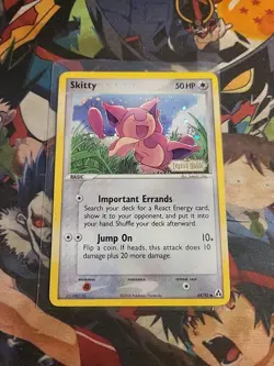 Pokemon TCG Skitty Reverse Holo Stamped 64/92 EX Legend Maker LP - Image 1