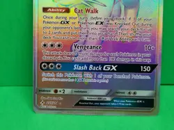 Pokemon MINT Condition Unbroken Bonds 227/214 Persian GX Secret Rainbow Rare - Image 5