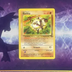 Pokemon TCG - Mankey 55/64 Jungle Set - LP - Image 1