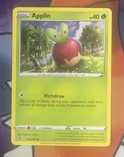 Applin 021/192 Common Rebel Clash Pokemon TCG - Image 1