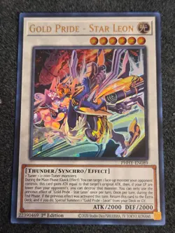 Yugioh Gold Pride - Star Leon PHHY-EN089 Ultra 1st Ed NM - Image 1