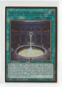 Yugioh Eldlixir of Black Awakening MGED-EN049 Gold Rare Nm 1st Ed - Image 1