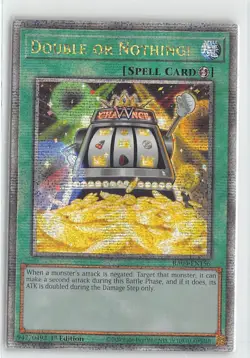YuGiOh Quarter Century Stampede Double or Nothing! Quarter Century Secret Rare - Image 1