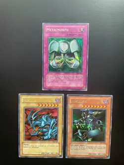 Yugioh Zoa + Metalzoa + Metalmorph TFK-001 TFK-002 FMR-003 Secret Rare LP - Image 1