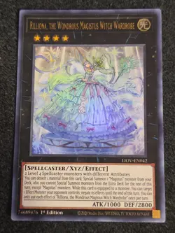 Yugioh Rilliona, the Wondrous Magistus Witch Wardrobe LIOV-EN042 Ultra 1st Ed NM - Image 1