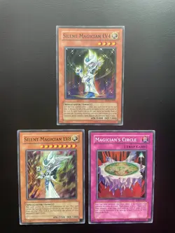 Yugioh Silent Magician LV4 LV8 Magician's Circle NTR-EN001 / 002 / 003 Super MP - Image 1