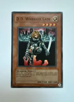 YUGIOH D.D. WARRIOR LADY - DR1-EN189 SUPER RARE - NM - Image 1