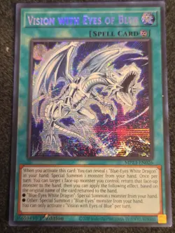 Yugioh Vision with Eyes of Blue Prismatic Secret MP23-EN026 1st Near Mint - Image 1
