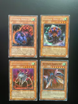 Yugioh Ultimate Insect Lv1 Lv3 Lv5 Lv7 SOD RDS FET TLM Unlimited Edition LP/MP - Image 1