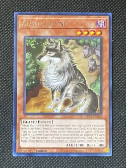 3x YuGiOh! - Aloof Lupine CRBR-EN026 Rare 1st Edition Near Mint - Image 2