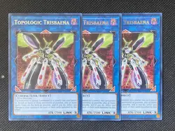 3x YuGiOh! - Topologic Trisbaena CRBR-EN051 Rare 1st Edition Near Mint - Image 1