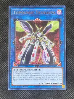 3x YuGiOh! - Topologic Trisbaena CRBR-EN051 Rare 1st Edition Near Mint - Image 2
