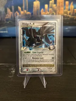 Pokemon TCG Dialga G LV.X Ultra Rare Holo Card 122/127 Platinum LP NM Condition - Image 1