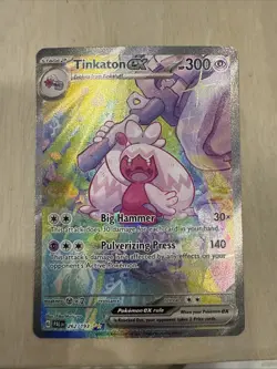 Pokemon TCG Tinkaton EX Holo Card Paldea Evolved, Special Illustration, 262/193 - Image 1