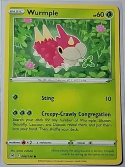 Pokemon Wurmple Lost Origin Card 006/196 - Image 1