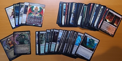 91x Magic the Gathering Mixed Set and Rarity Card Lot - M/R/UC/non-Basic Lands - Image 1