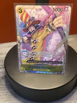 One Piece Card Game Charlotte Perospero OP03-113 SR Pillars of Strength English - Image 1