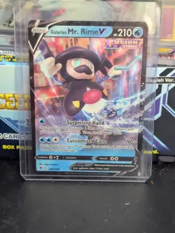 Pokemon TCG Galarian Mr. Rime v Astral Radiance Holo Ultra Rare Card 049/189 - Image 1