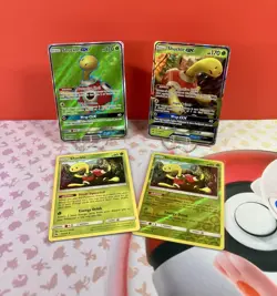 Shuckle GX 195/214 17/214 LP to NM 4 Card Lot Sun&Moon Lost Thunder Pokemon TCG - Image 1