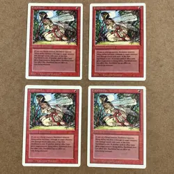 Earthbind Enchant Creature Revised Edition MTG Card Never Played Set Of 4 - Image 1