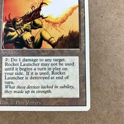Rocket Launcher Artifact Revised Edition MTG Card Never Played - Image 3