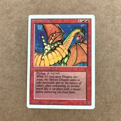 Shivan Dragon Summon Dragon Revised Edition MTG Card Never Played 5/5 - Image 1