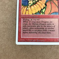 Shivan Dragon Summon Dragon Revised Edition MTG Card Never Played 5/5 - Image 2