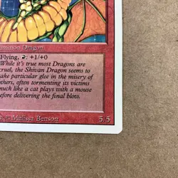 Shivan Dragon Summon Dragon Revised Edition MTG Card Never Played 5/5 - Image 3