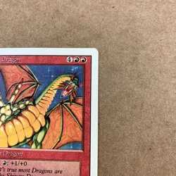 Shivan Dragon Summon Dragon Revised Edition MTG Card Never Played 5/5 - Image 5