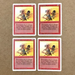 Disintegrate Sorcery Revised Edition MTG Card Never Played Set of 4 - Image 1