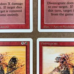 Disintegrate Sorcery Revised Edition MTG Card Never Played Set of 4 - Image 2