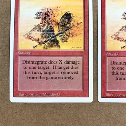 Disintegrate Sorcery Revised Edition MTG Card Never Played Set of 4 - Image 3