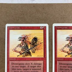 Disintegrate Sorcery Revised Edition MTG Card Never Played Set of 4 - Image 4