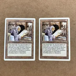Library of Leng Artifact Revised Edition MTG Card 1994 Never Played Set of 2 - Image 1