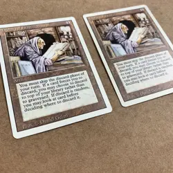 Library of Leng Artifact Revised Edition MTG Card 1994 Never Played Set of 2 - Image 2