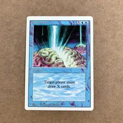 Braingeyser Sorcery Revised Edition MTG Card Never Played - Image 1
