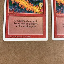 Red Elemental Blast Interrupt Revised Edition MTG Card Never Played Set of 2 - Image 2