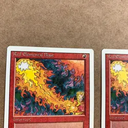 Red Elemental Blast Interrupt Revised Edition MTG Card Never Played Set of 2 - Image 3