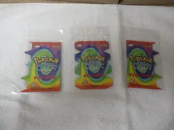 2000 Topps Pokemon Die-Cut Embossed Caterpie Evolution Card Set EV1, EV2 & EV3 - Image 3