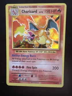 Pokemon TCG XY Evolutions Holo Rare Charizard Trading Card 11/108 2016 - Image 1