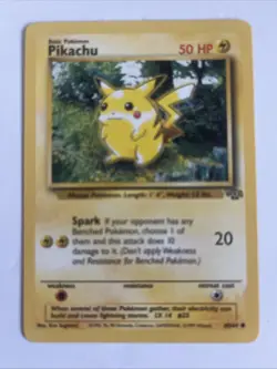 PIKACHU - Jungle Set - 60/64 - Common - Pokemon Card - Unlimited Edition WOTC - Image 1