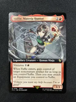 MTG - Yuffie, Materia Hunter (Extended Art) Commander: Final Fantasy - Image 1