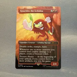 Knuckles the Echidna MINT Borderless 2082 Secret Lair SLD MTG Mythic Unplayed NM - Image 1