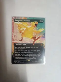 Traveling Chocobo (Borderless) Final Fantasy MTG Magic the Gathering - Image 1