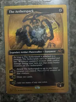 MTG English The Aetherspark (First-Place Foil) NM Foil Aetherdrift - Image 1