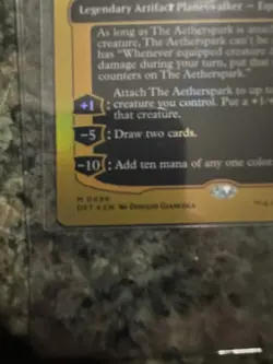 MTG English The Aetherspark (First-Place Foil) NM Foil Aetherdrift - Image 2