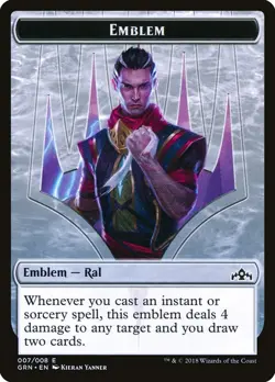 1x - Ral, Izzet Viceroy Emblem - #07 - Guilds of Ravnica - NM MTG - Image 1