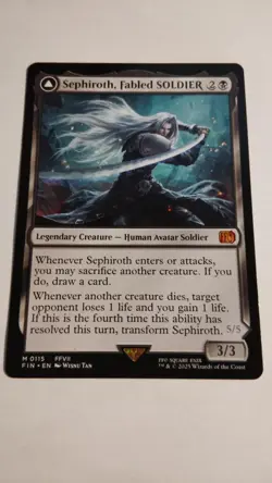 Sephiroth Fabled SOLDIER mtg Regular NON foil *NM-GEM* - Image 1