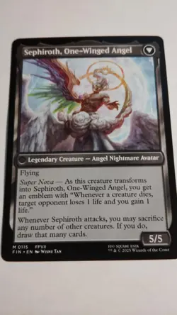 Sephiroth Fabled SOLDIER mtg Regular NON foil *NM-GEM* - Image 2
