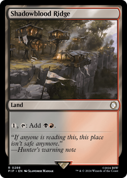 Shadowblood Ridge Fallout PLD Land Rare MAGIC THE GATHERING MTG CARD ABUGames - Image 1